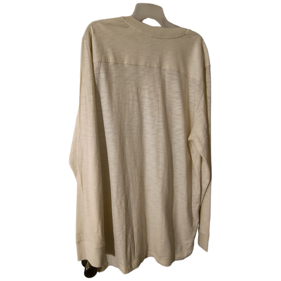 Cavi Long Sleeve 1/4 Button Henley Shirt White Pullover w/pockets Big Tall 4XL - Picture 5 of 14